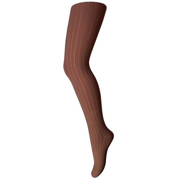 MP 130 Cotton Rib Tights 76 Chocolate - Mp Danmark → Luksusbaby.dk