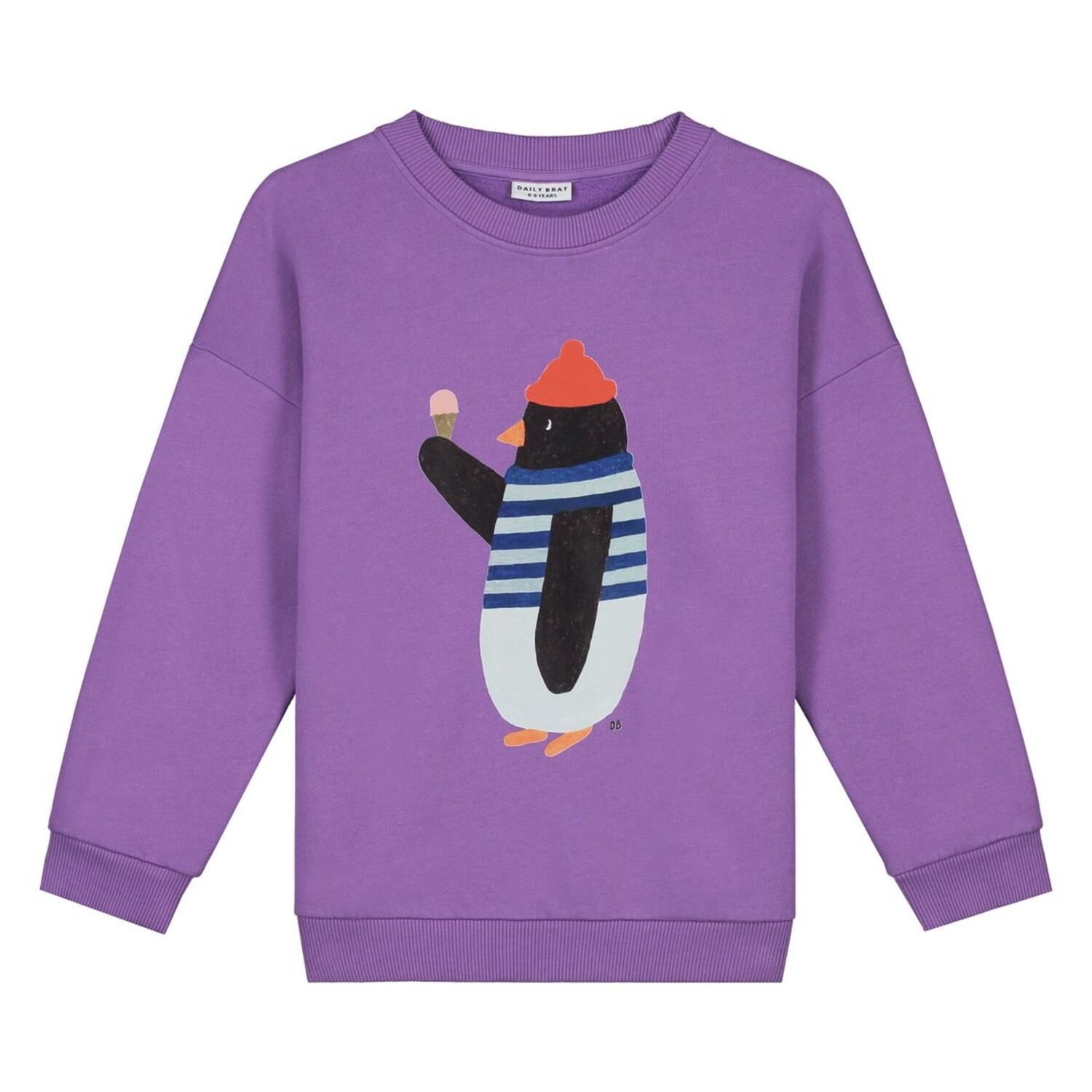 Daily Brat | Waddles Pinguin Sweater Lavender Luxe
