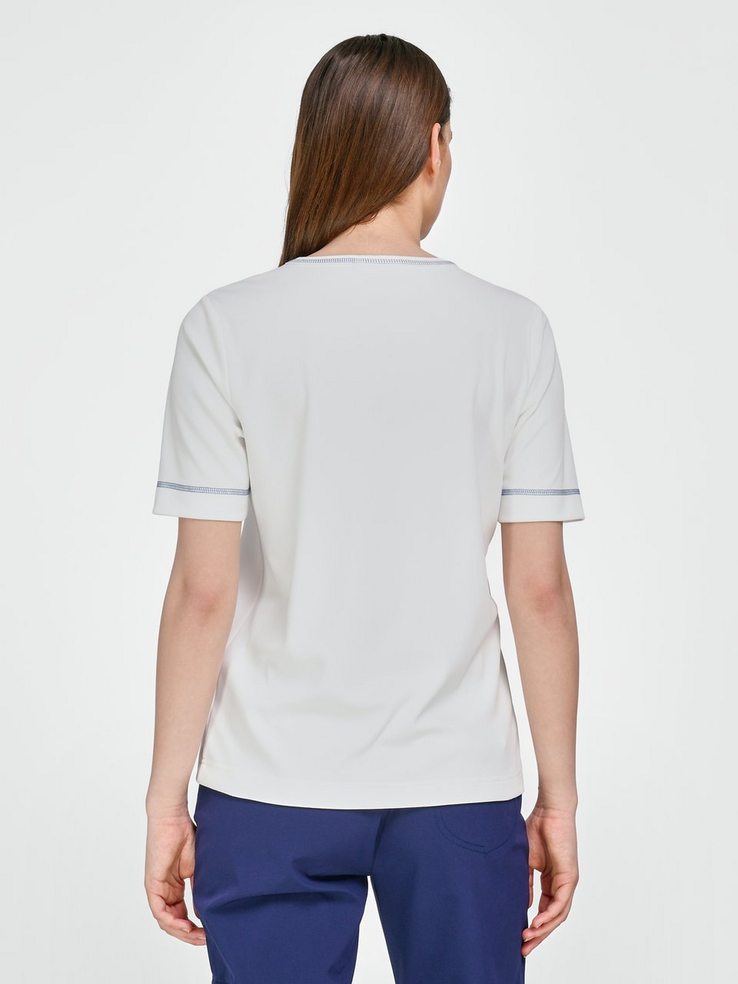 Rundhals-Shirt mit 1/2-Arm