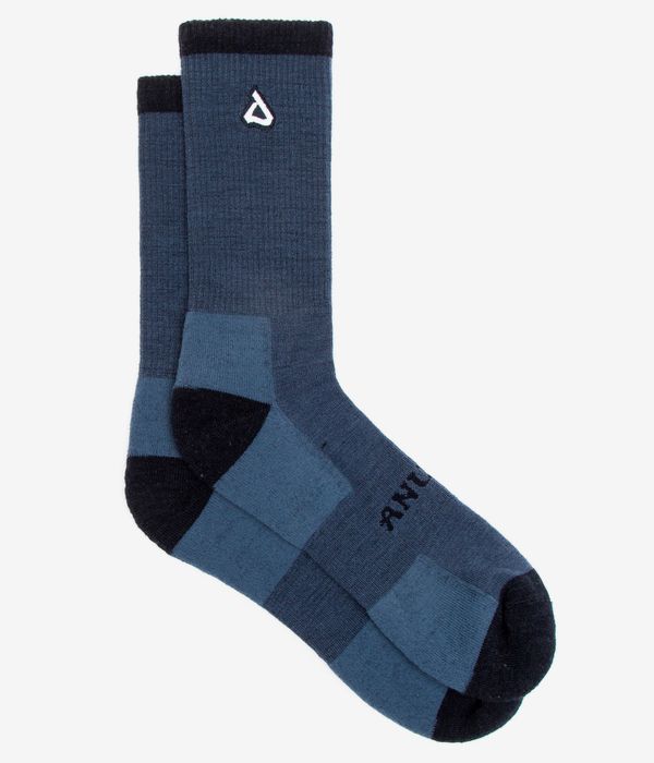 Anuell Merino Heathocks Socken US 6-13 (heather blue)