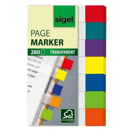Sigel Haftmarker 50x12 mm, 280 Streifen