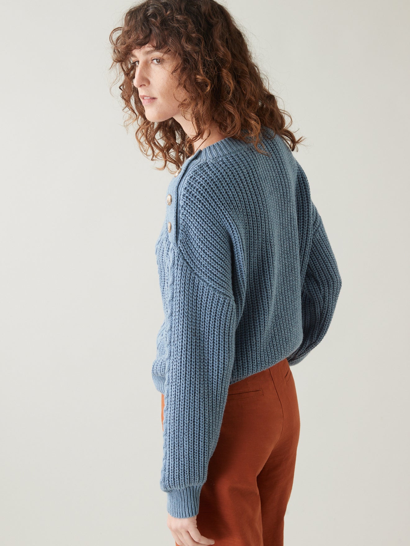 Pull torsades femme laine RWS*