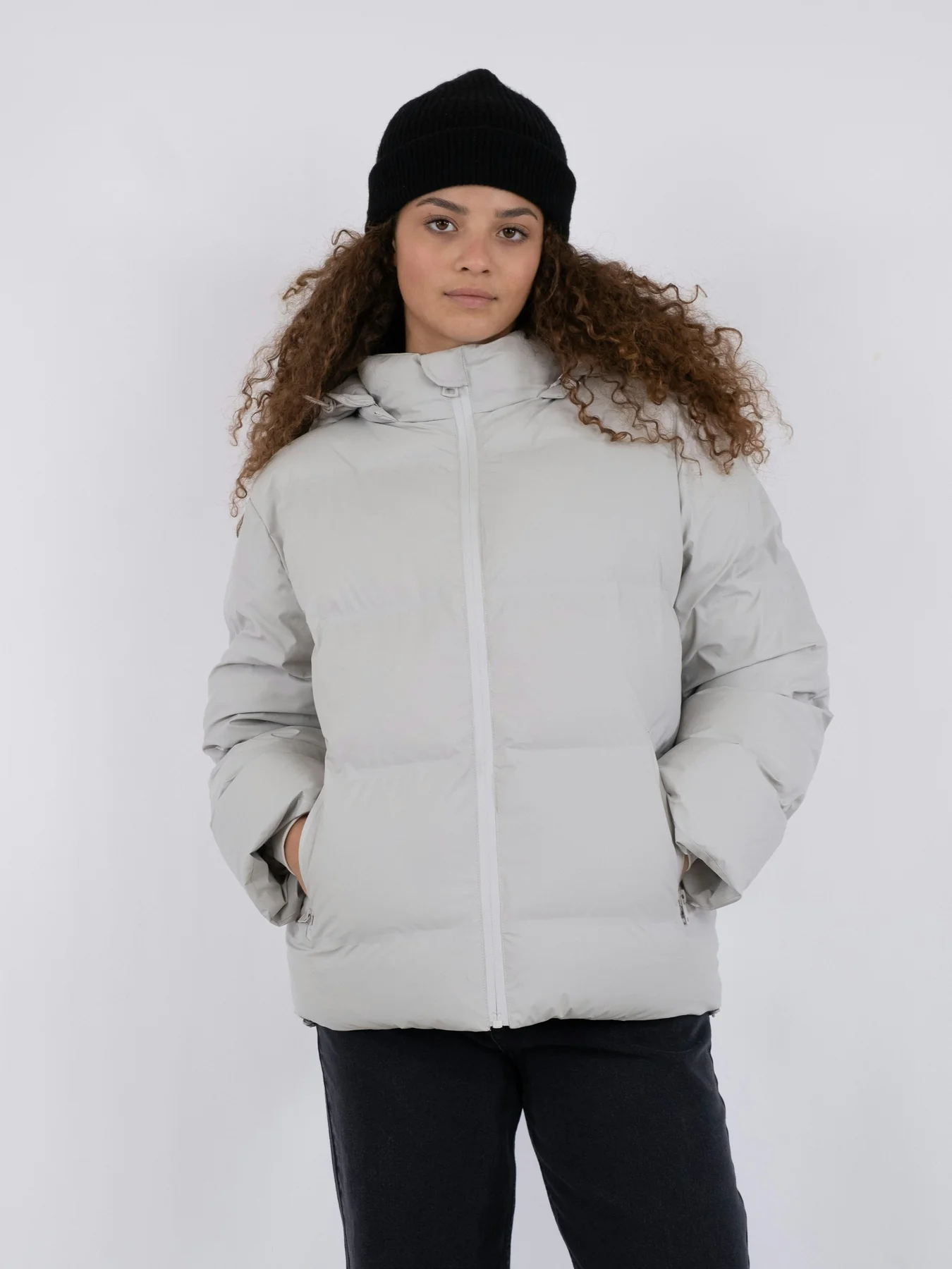 Neo Noir Fox C Puffer Jacket ivory