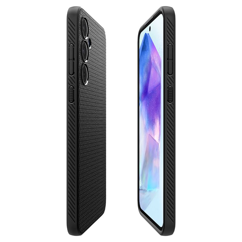 Samsung Galaxy A55 Liquid Air Case Gummi Hülle (ACS07526) - Schwarz