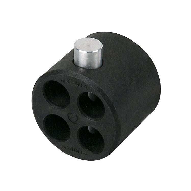 Wentex Pipe & Drape 4-punts connector zwart