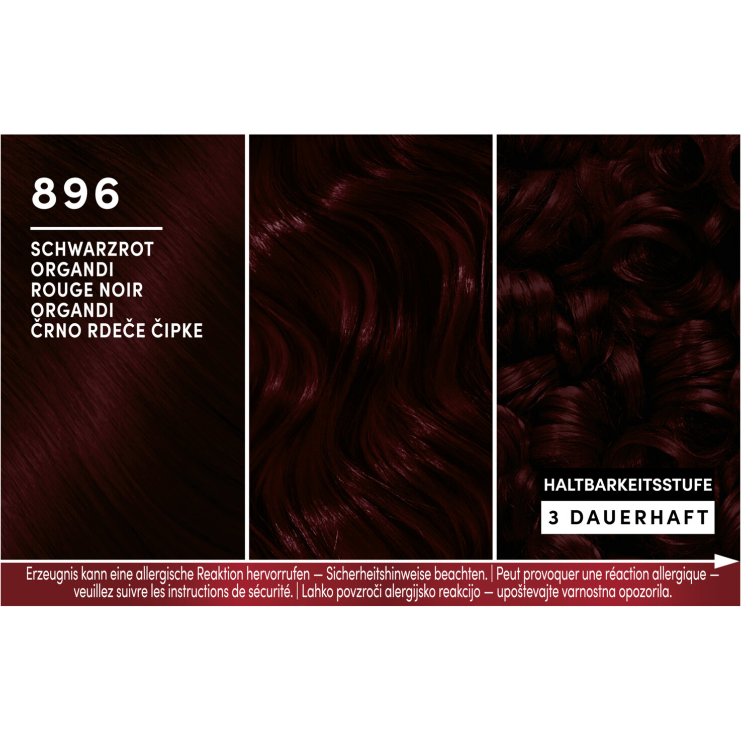 Schwarzkopf Brillance Intensiv-Color-Creme 896 Schwarzrot Organdi