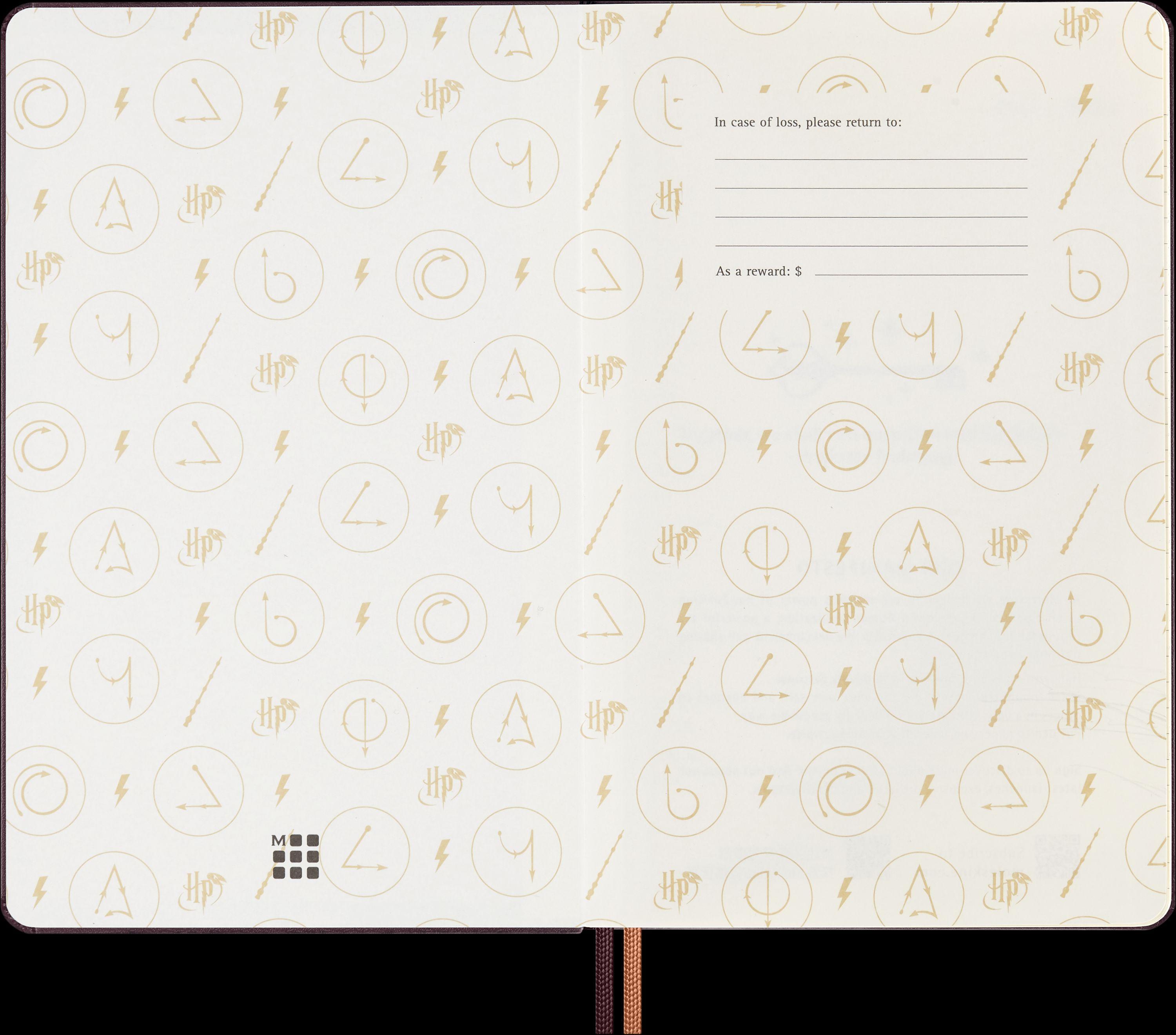 Moleskine Harry Potter Accio 12 Monate Tageskalender 2025, L/A5