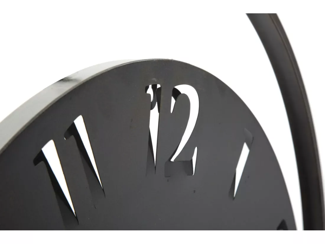 Horloge murale en métal noir Ø cm 60X4,5
