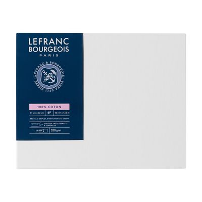 Lefranc Bourgeois Classic - Toile pré-étirée - 41 x 33 cm - chassis 100 % coton