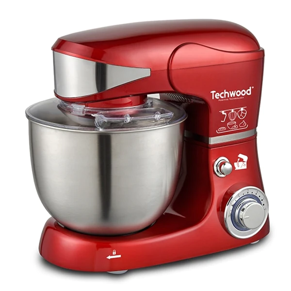 Robot pétrin rouge 5 L 1000 W TRO-1055 Techwood