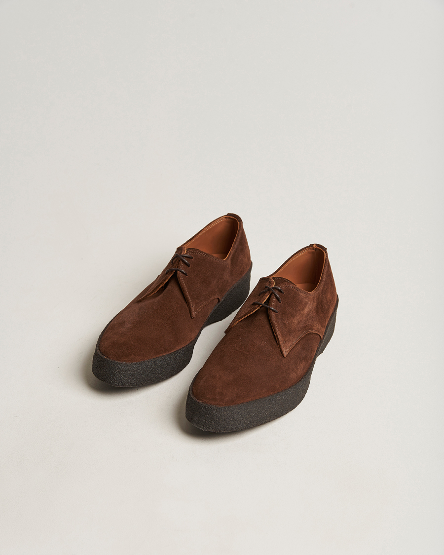 Sanders Gibson Lo Top Derby Polo Snuff Suede