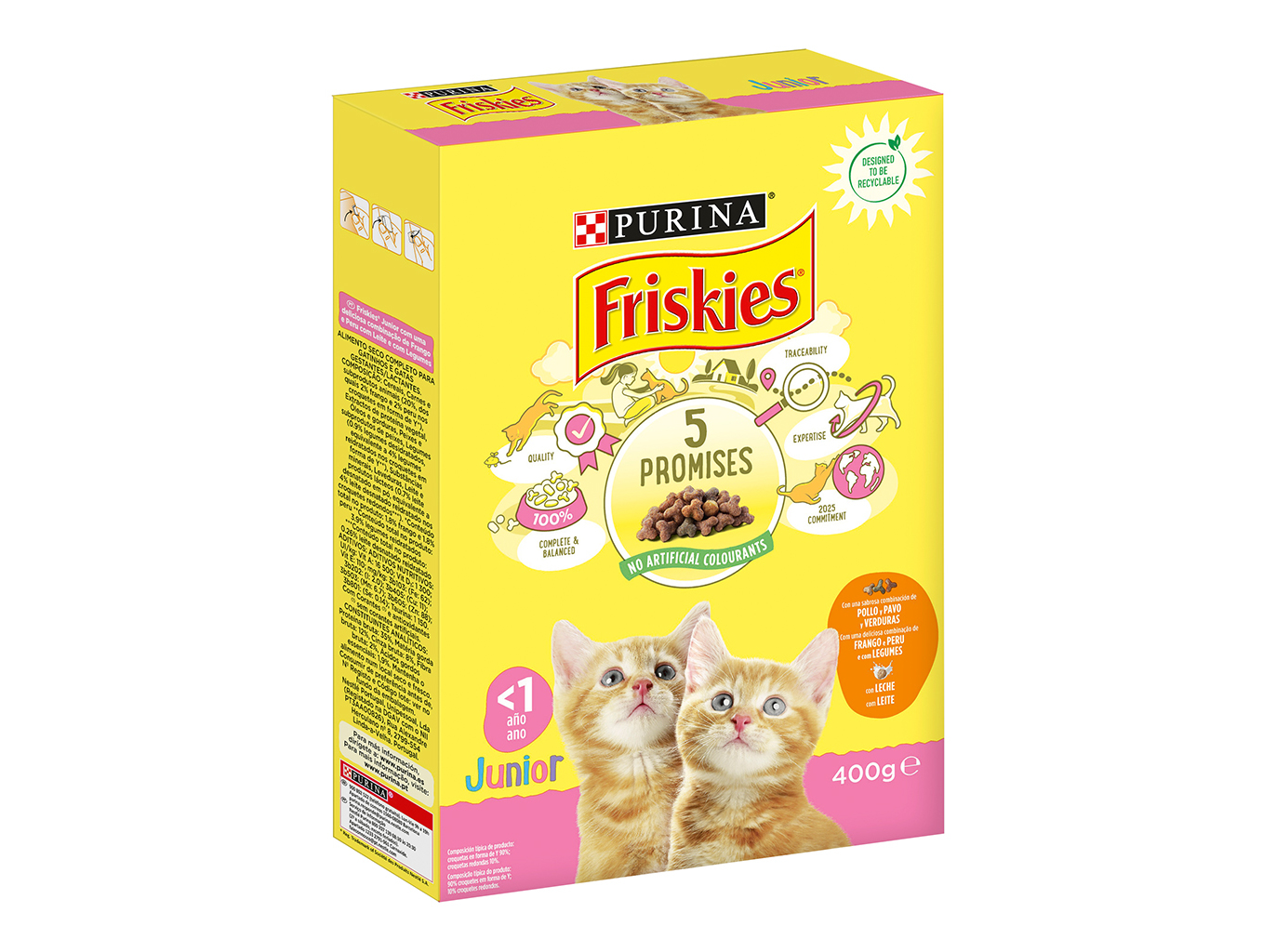 RAÇÃO PARA GATO FRISKIES JÚNIOR 400G