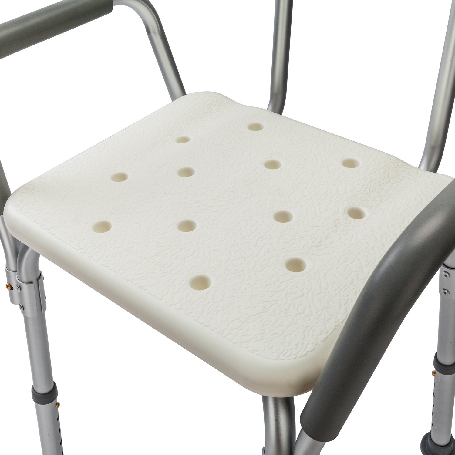 450lbs Shower Chair Bath Chair With Safety Steel Fram No-Slip Adjustable Bathroom Bathtub Chair With Durable Back and Arms
