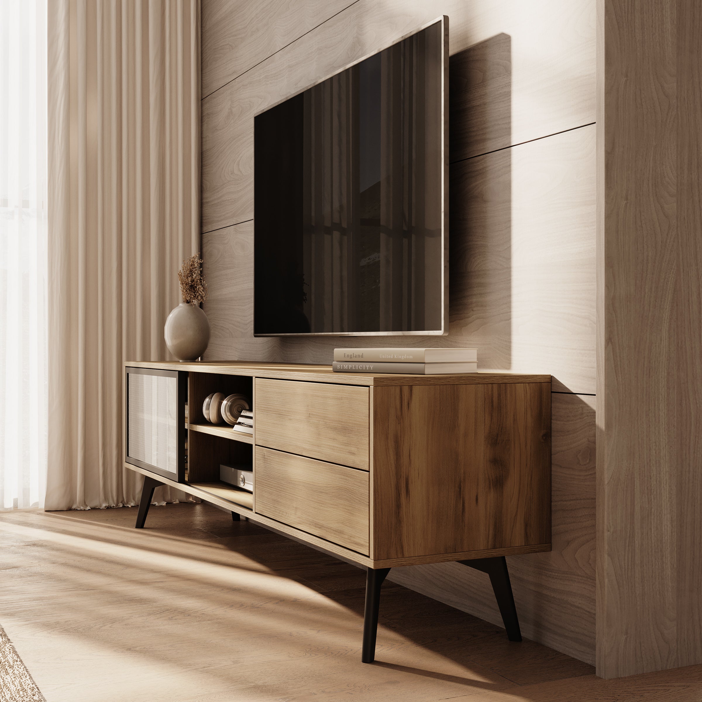 Spa - TV-Meubel - Eiken - 180 cm