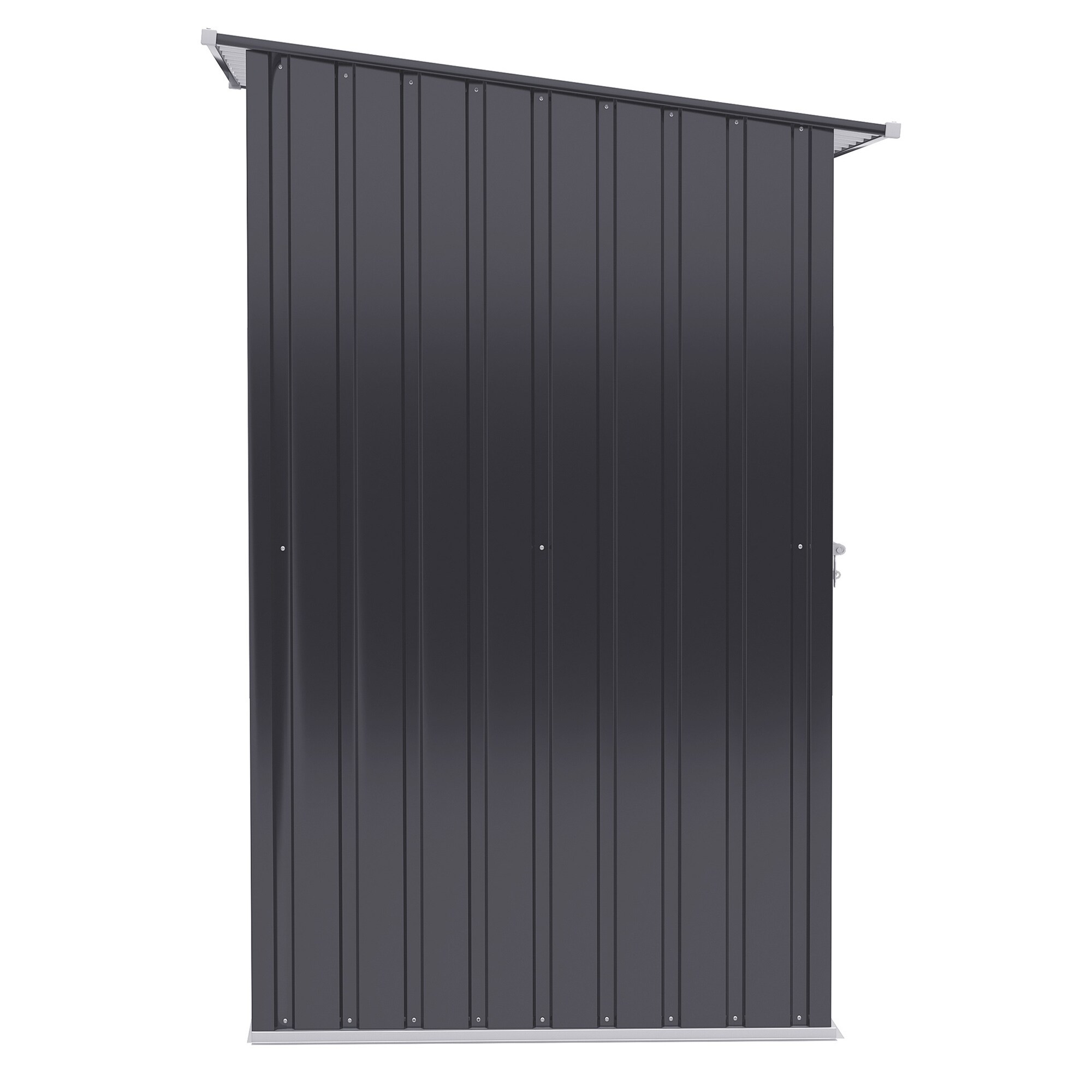 Outsunny Gerätehaus mit Pultdach grau 100B x 103T x 160H cm