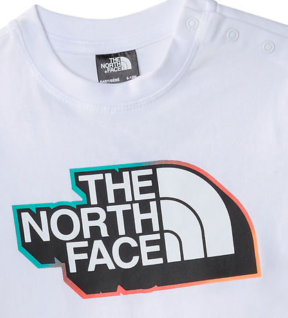 The North Face Shortss?t - T-shirt/Shorts - Hvid/Shady Blue