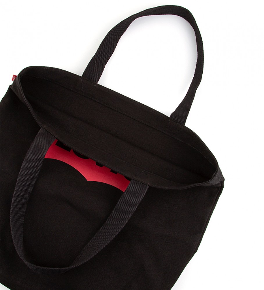 Bolsa tote preta Levi's Batwing - 30x14x39cm