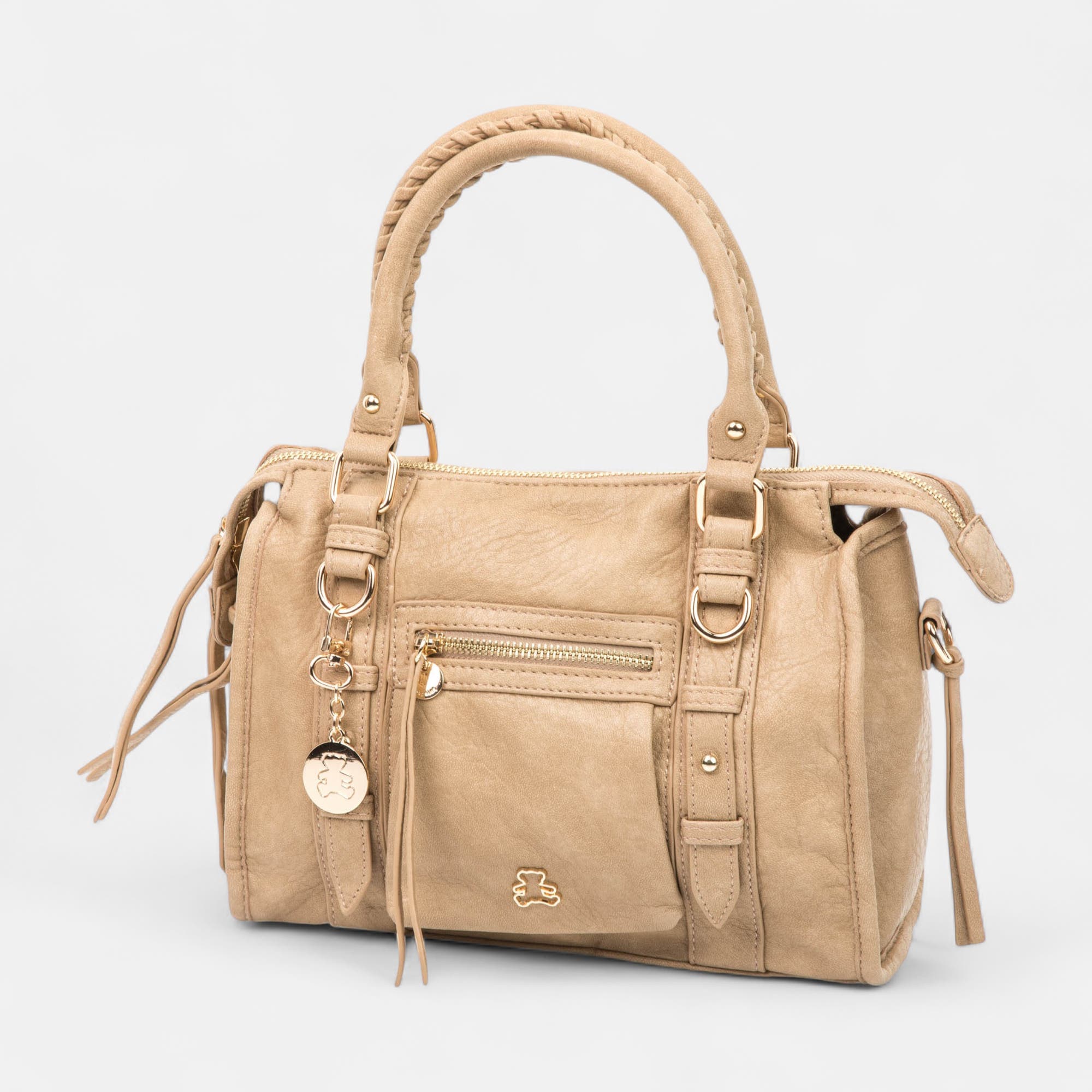 Sac à main beige