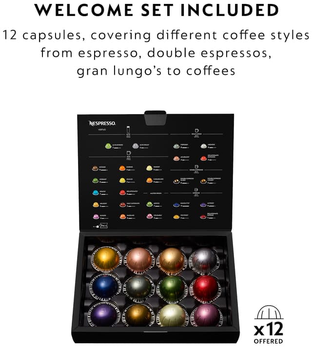 Nespresso Vertuo Next kaffemaskine fra DeLonghi ENV120BMAE (sort)