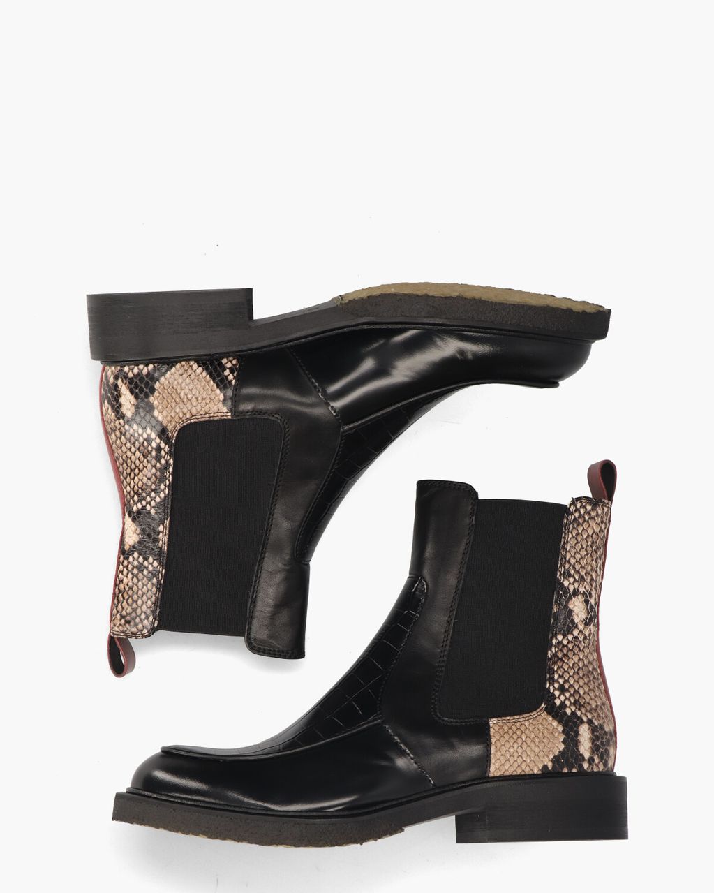 Billi Bi A7100 Zwart/Multicolor Dames Chelseaboots