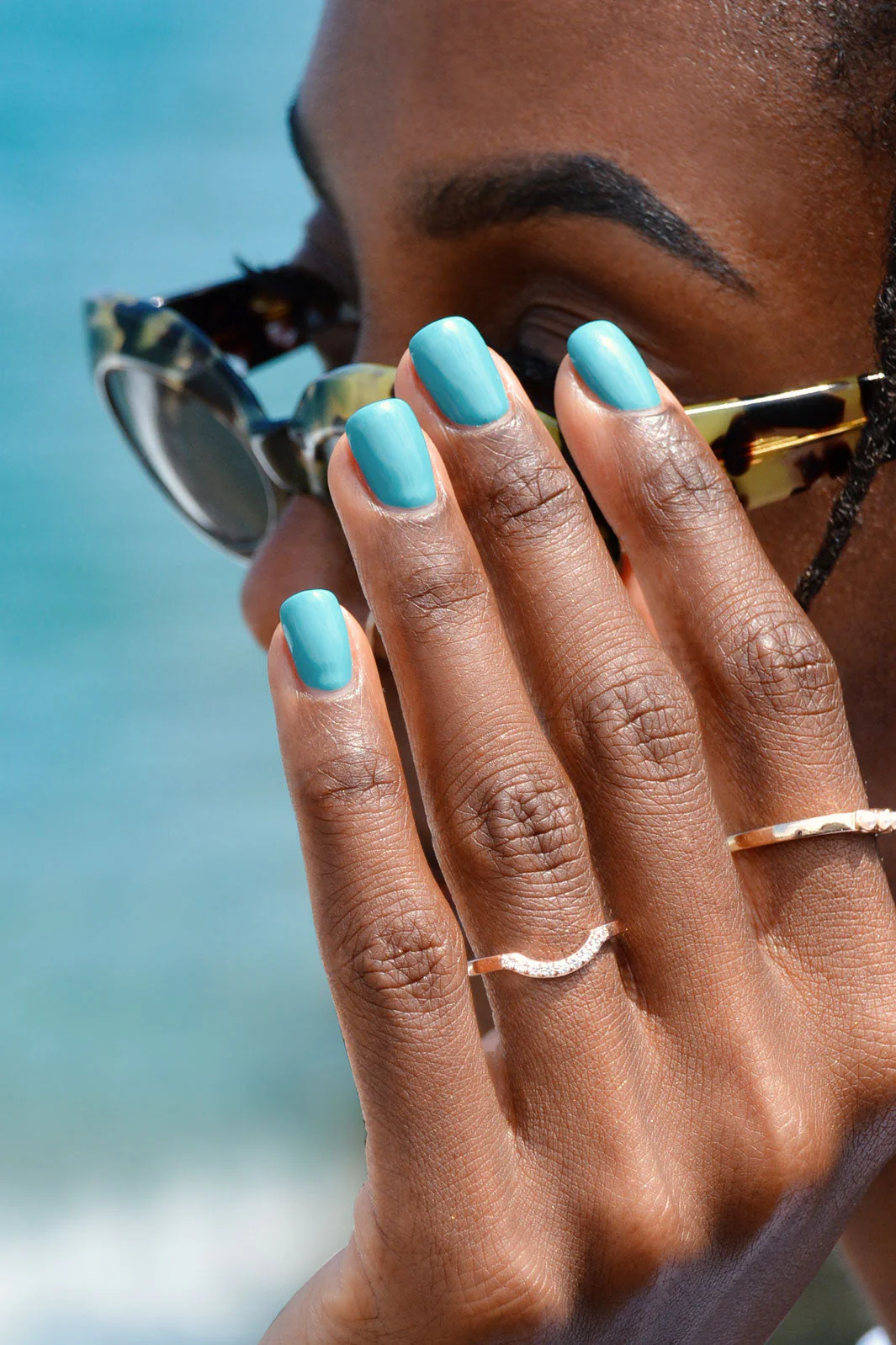 Le Mini Macaron Neglelak Gel blue lagoon