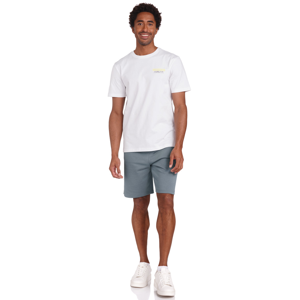 VanVaan Denim Herren T-Shirt mit Rücken-Print weiss
