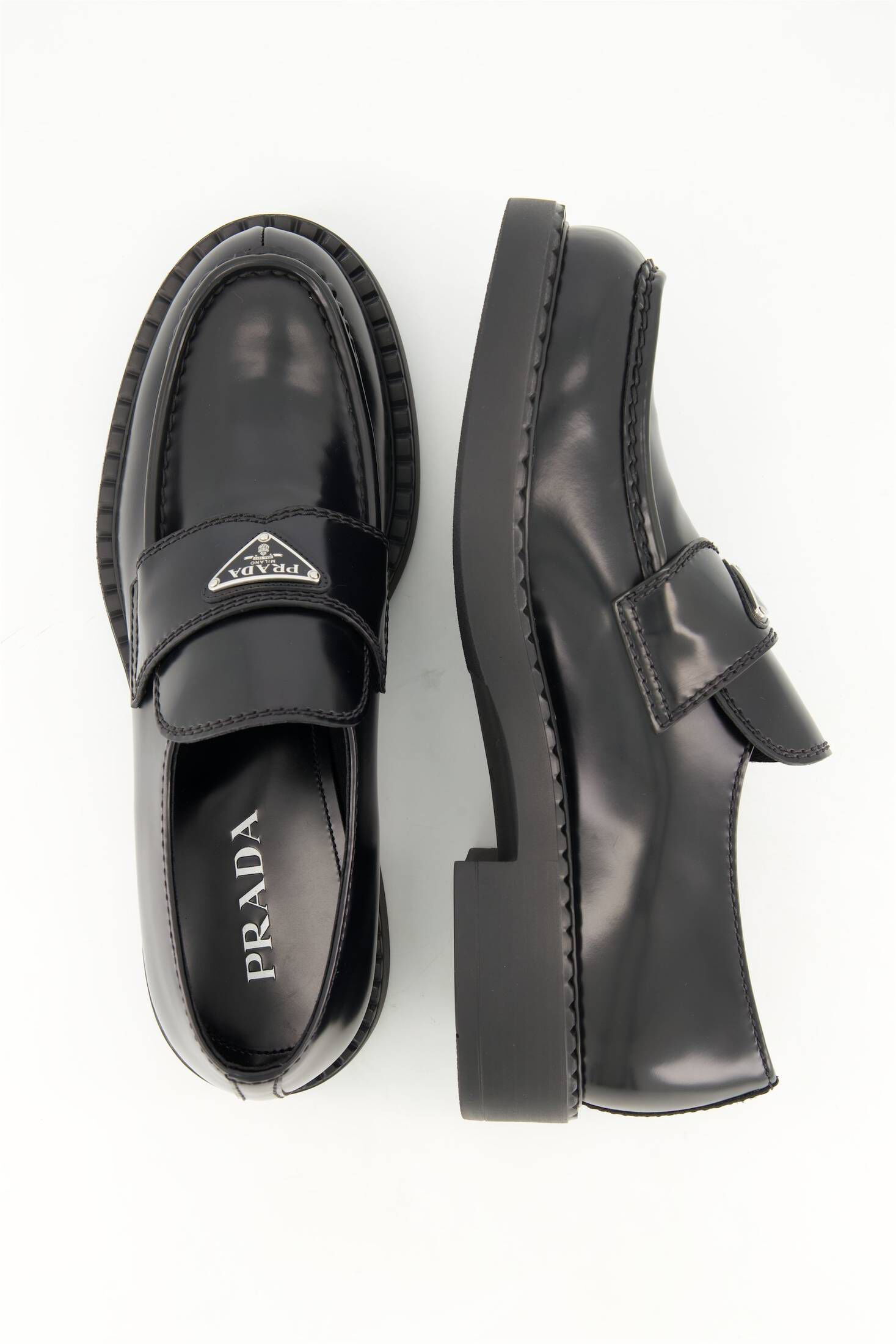 Prada| Herren Loafer CHOCOLATE aus gebürstetem Leder