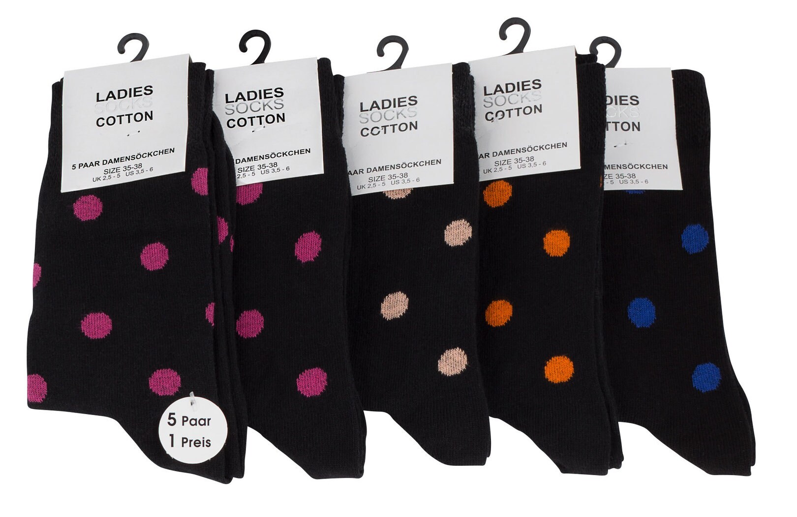 Vincent Creation® Baumwoll Socken - DOT 10 Paar