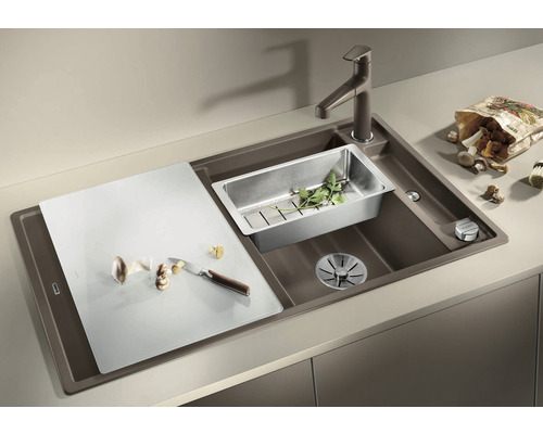 Blanco AXIA III 5 S spoelbak, 915 x 510 mm, zwart, 525844