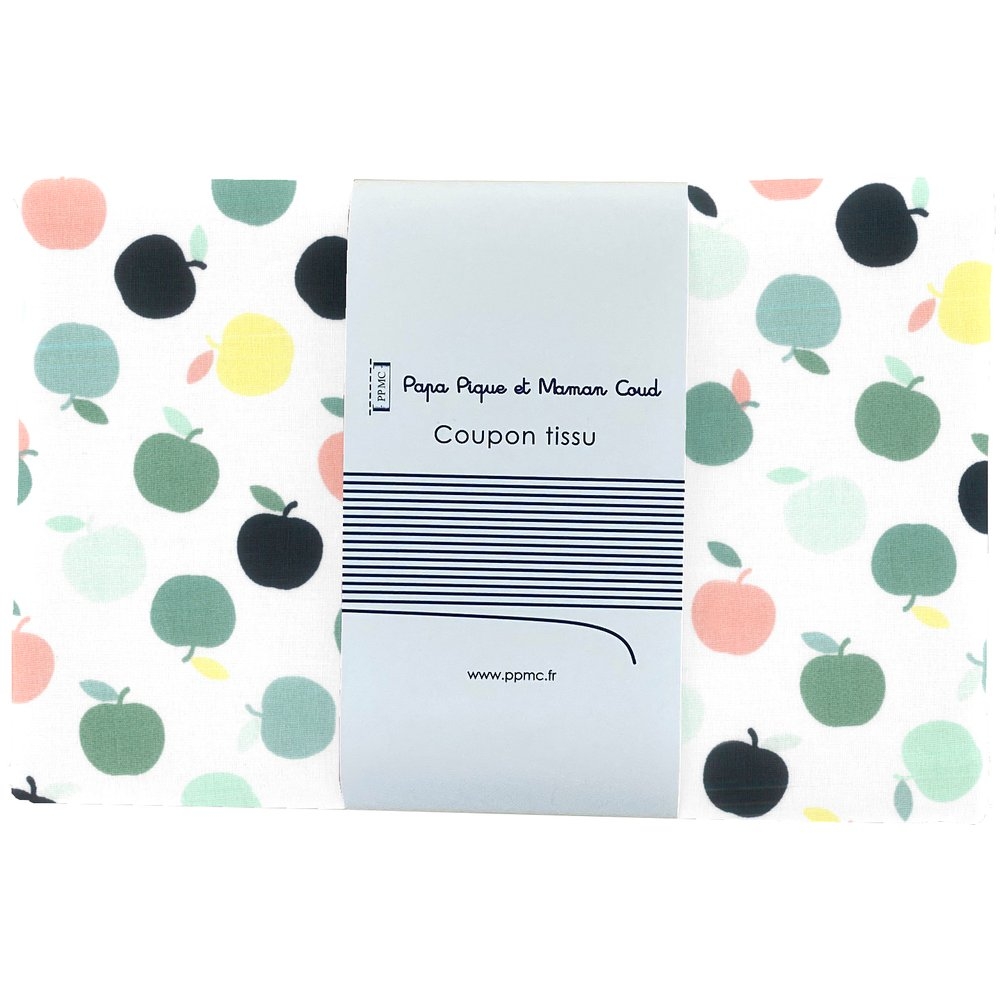 Coupon Tissu 1 M Pommes Vertes Ex1099
