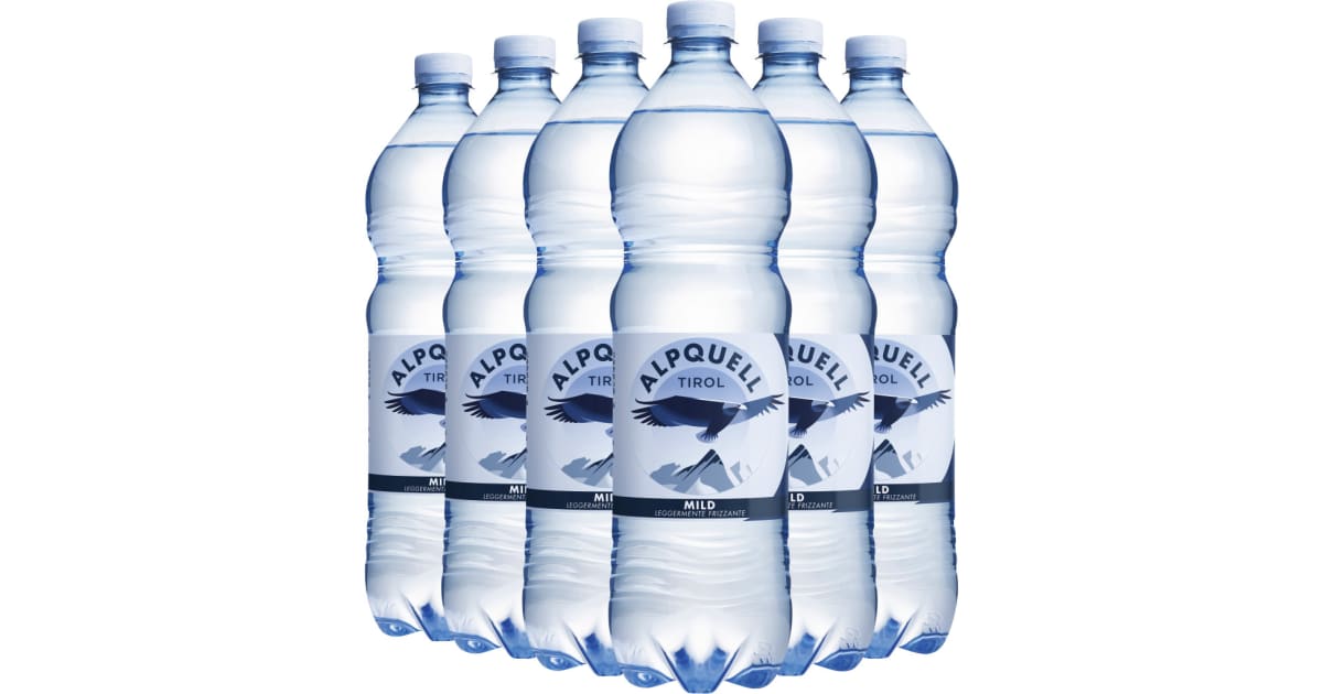 ALPQUELL Mineralwasser mild 6x 1,0 Liter (Einweg)