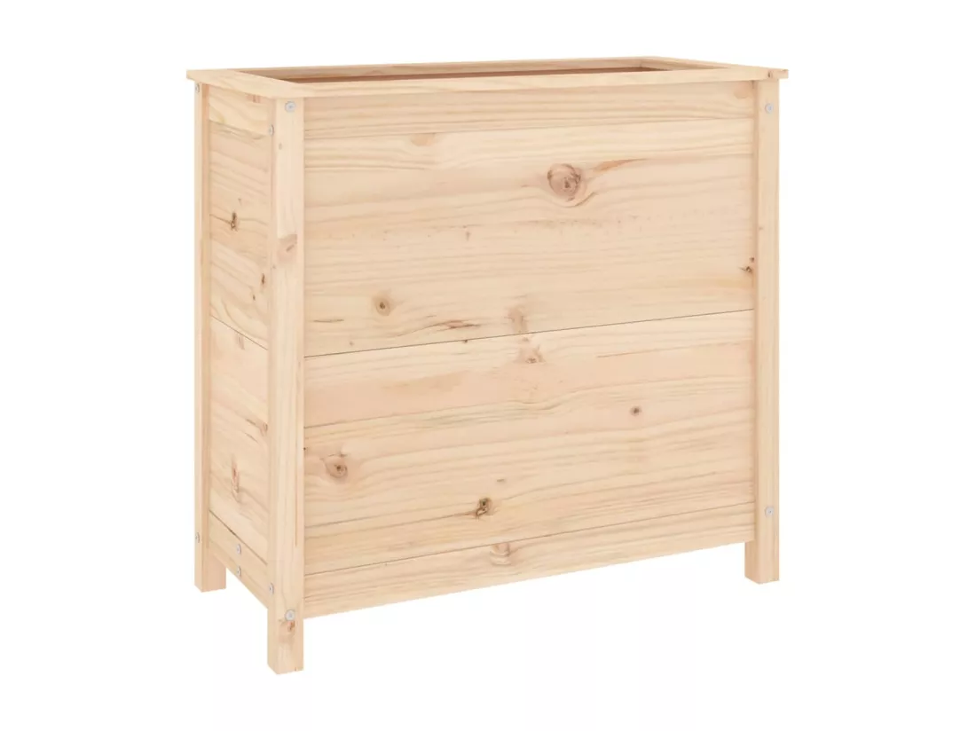 Jardinière 82,5x40x78 cm bois de pin massif