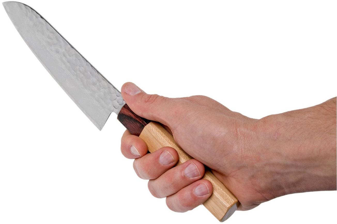 Sakai Takayuki santoku 33-Layer Damascus Hammered WA 17 cm