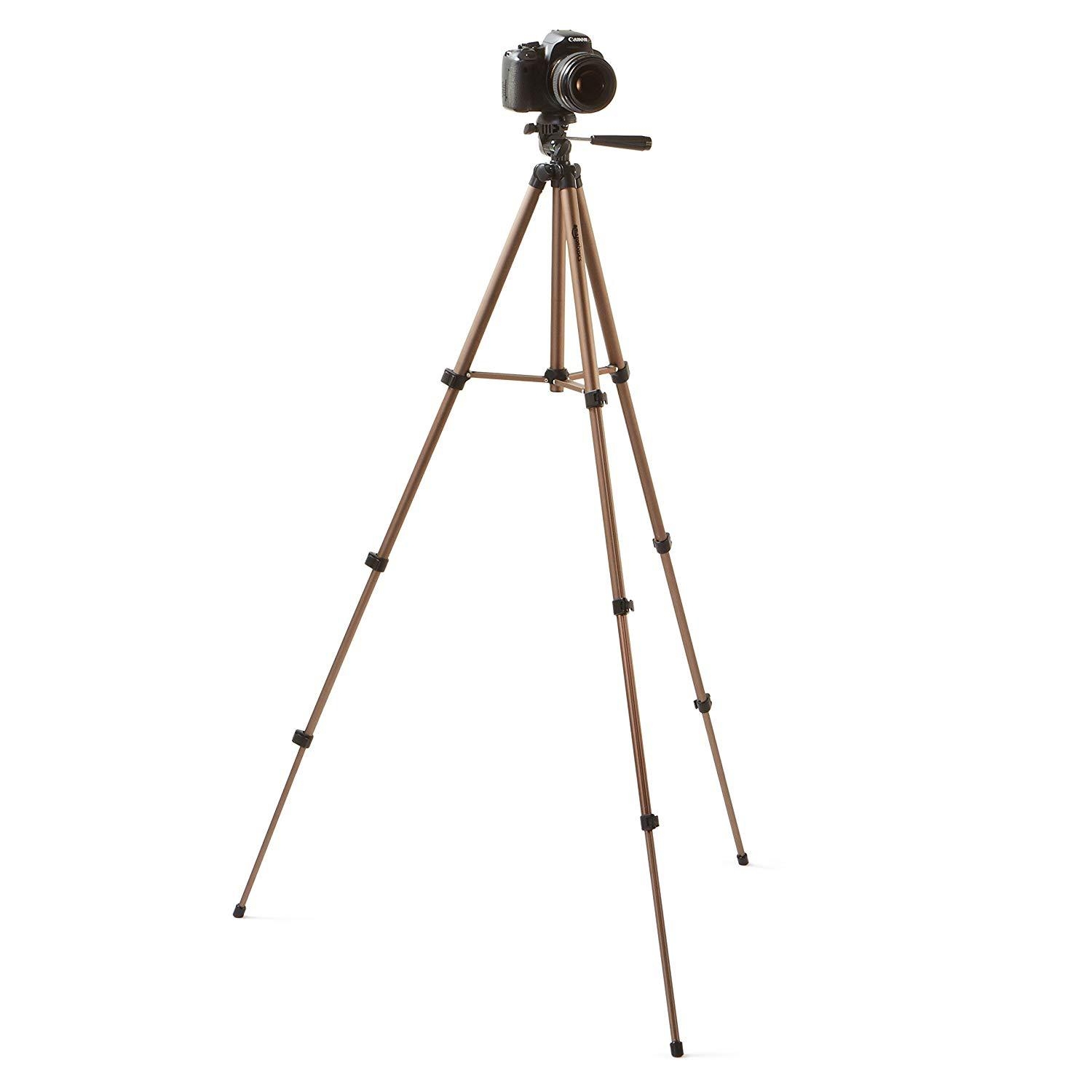 (124cm) Foto / Video Tripod Dreibein Stativ Halterung mit Wasserwaage für DSLR Kamera / GoPro / Insta360   1/4