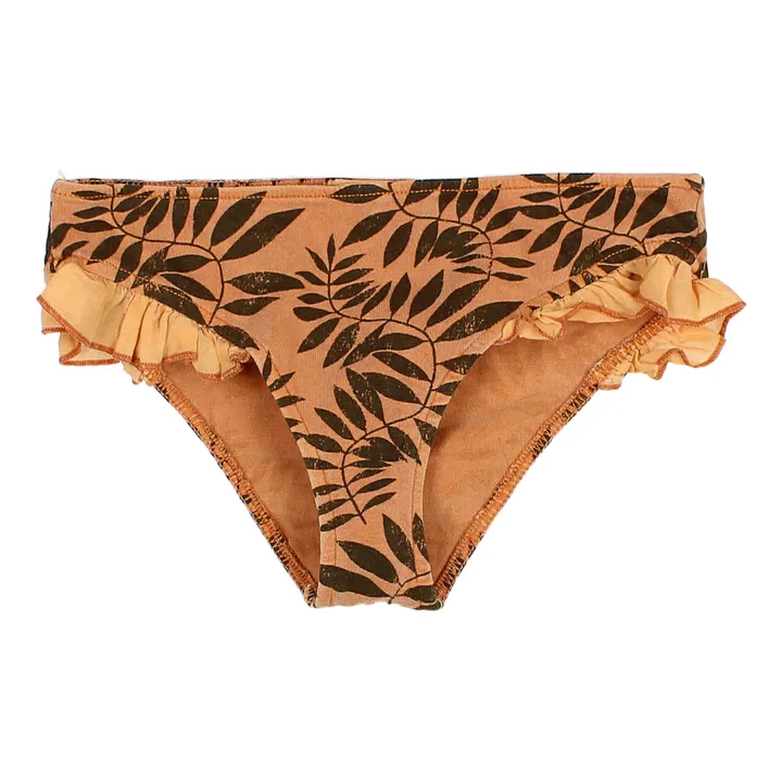 Búho Culotte de Bain Coton Bio Jungle | Orange