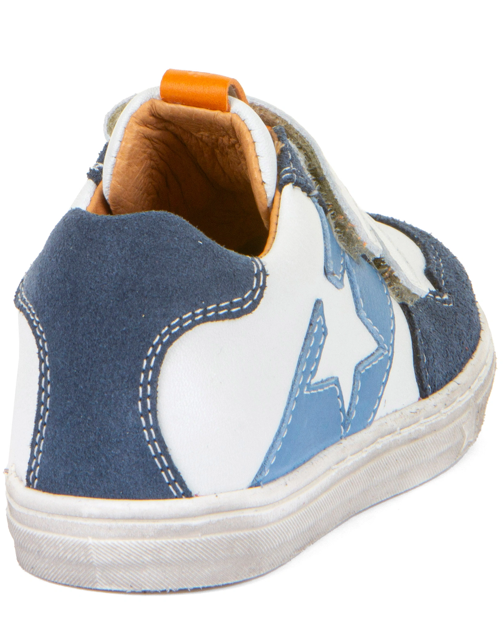 Klett-Halbschuhe DOLBY STAR in white/denim