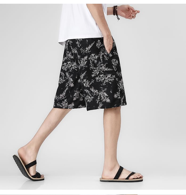emeisa - Shorts met trekkoord en print