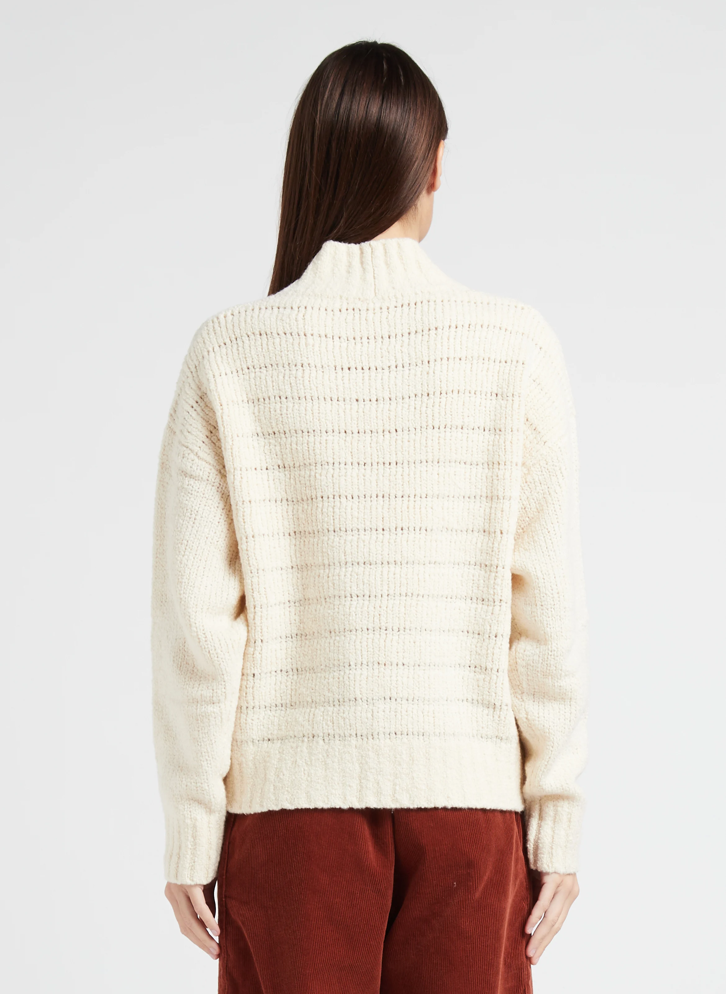 GYEL - Gilet col V en laine mélangée | Beige