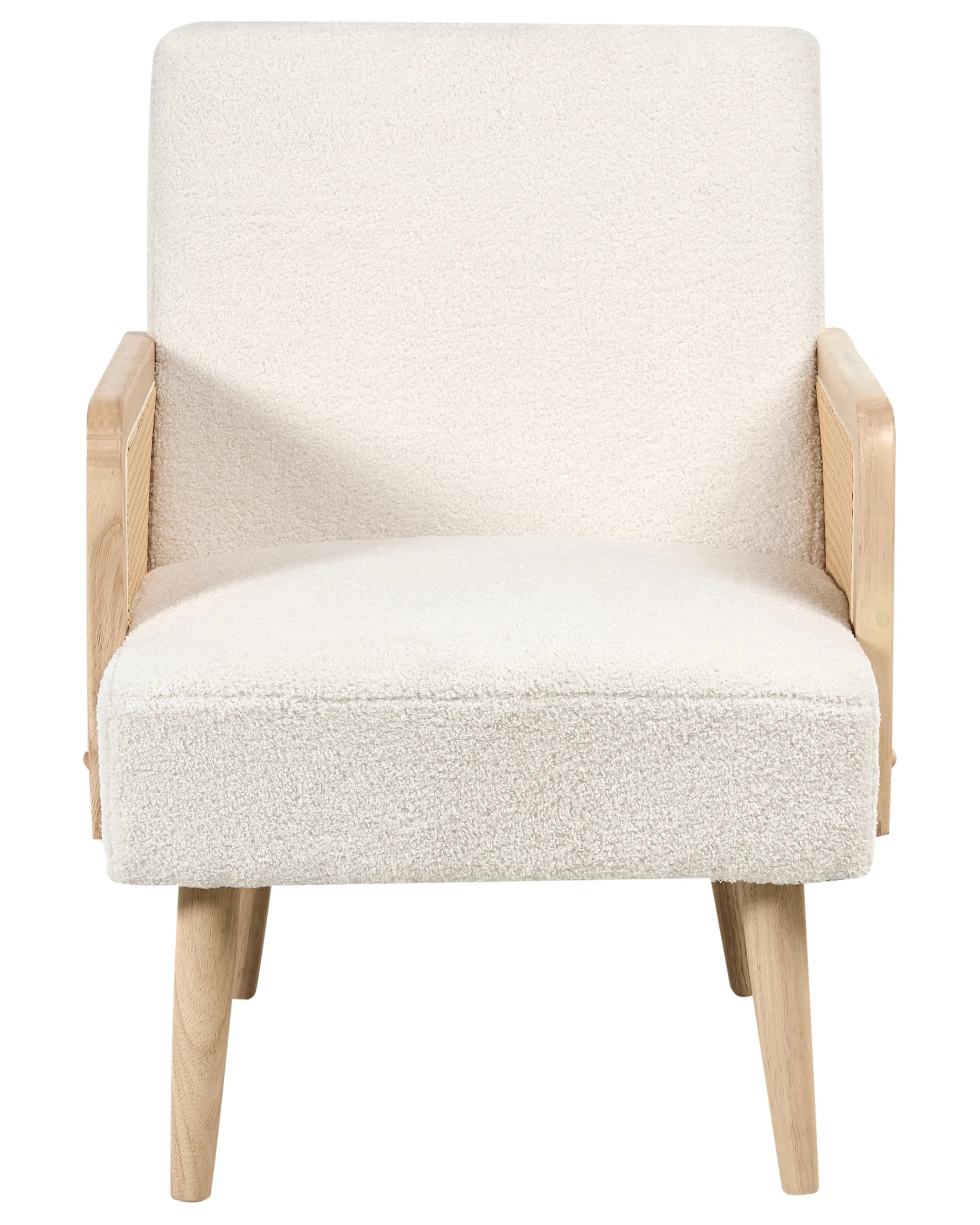 Fauteuil HOJBY Bouclé Gebroken wit