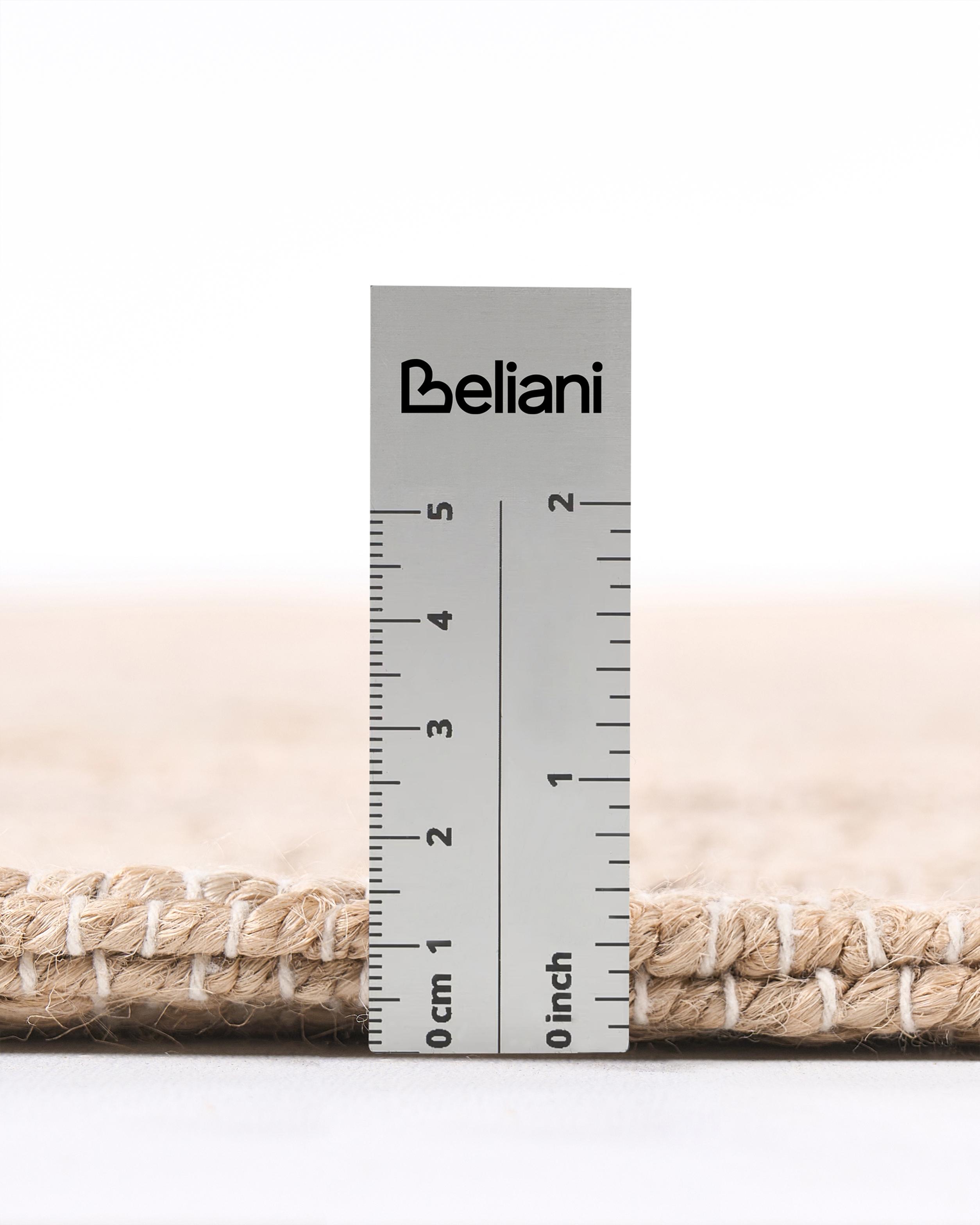 Vloerkleed AMRAVATI Zwart/beige 80 x 300 cm Jute
