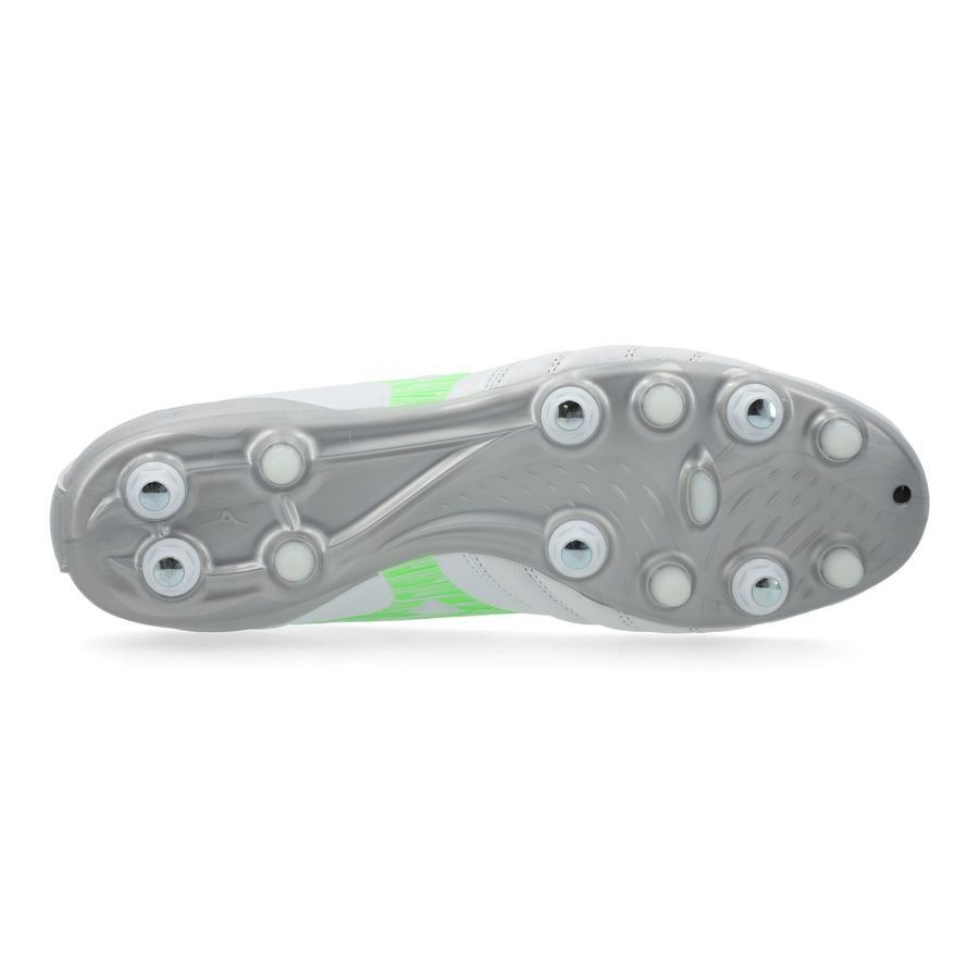 Mizuno Morelia Neo IV Pro SG Frontier - Blanc/Vert Néon/Cool Gray