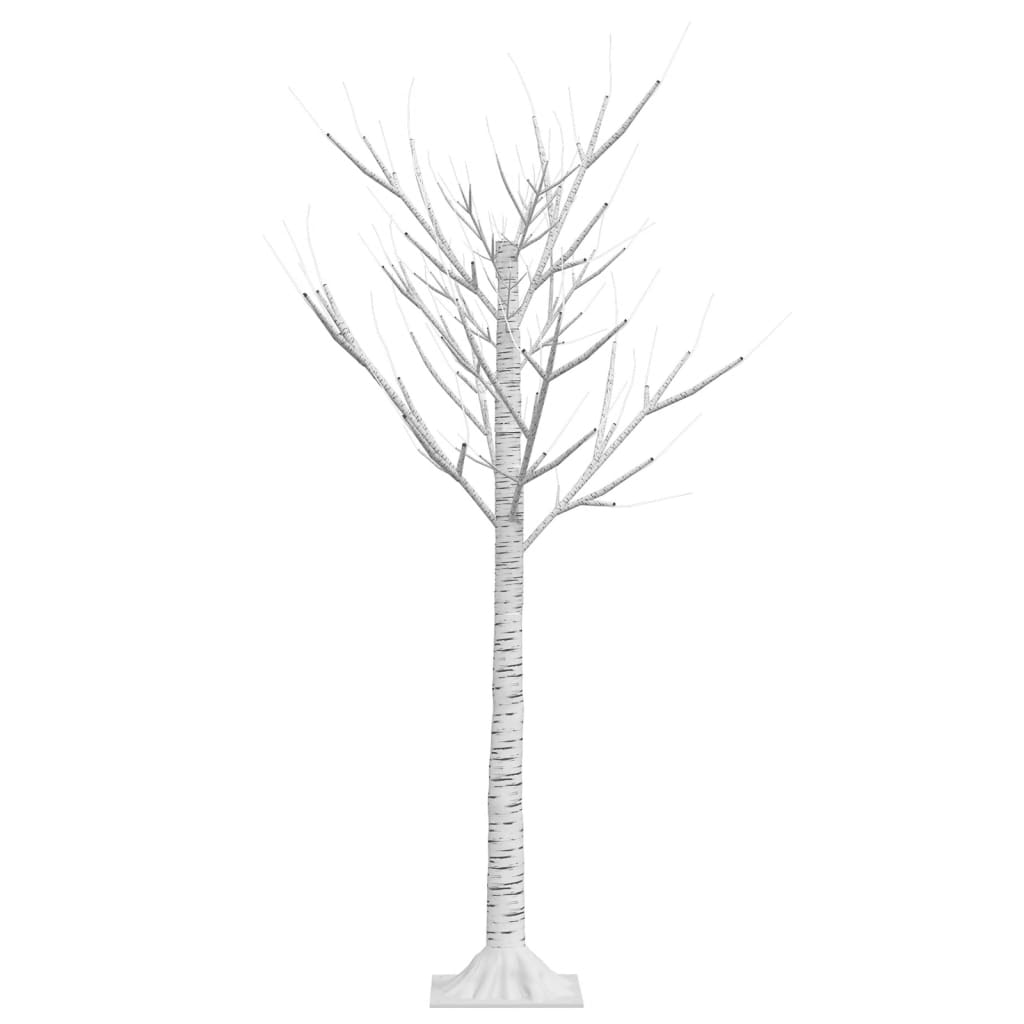 Sapin de noël 120 led bleu saule 1,2 m int/ext