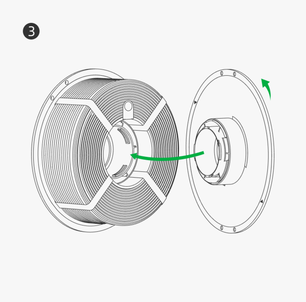Bambu Lab  Bambu Basic Reusable Spool    Wiederverwendbare Bambu Lab Spule