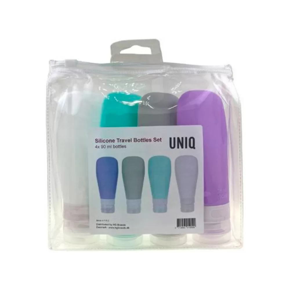 UNIQ Silikone Rejseflasker 90 ml.  - 4 stk.