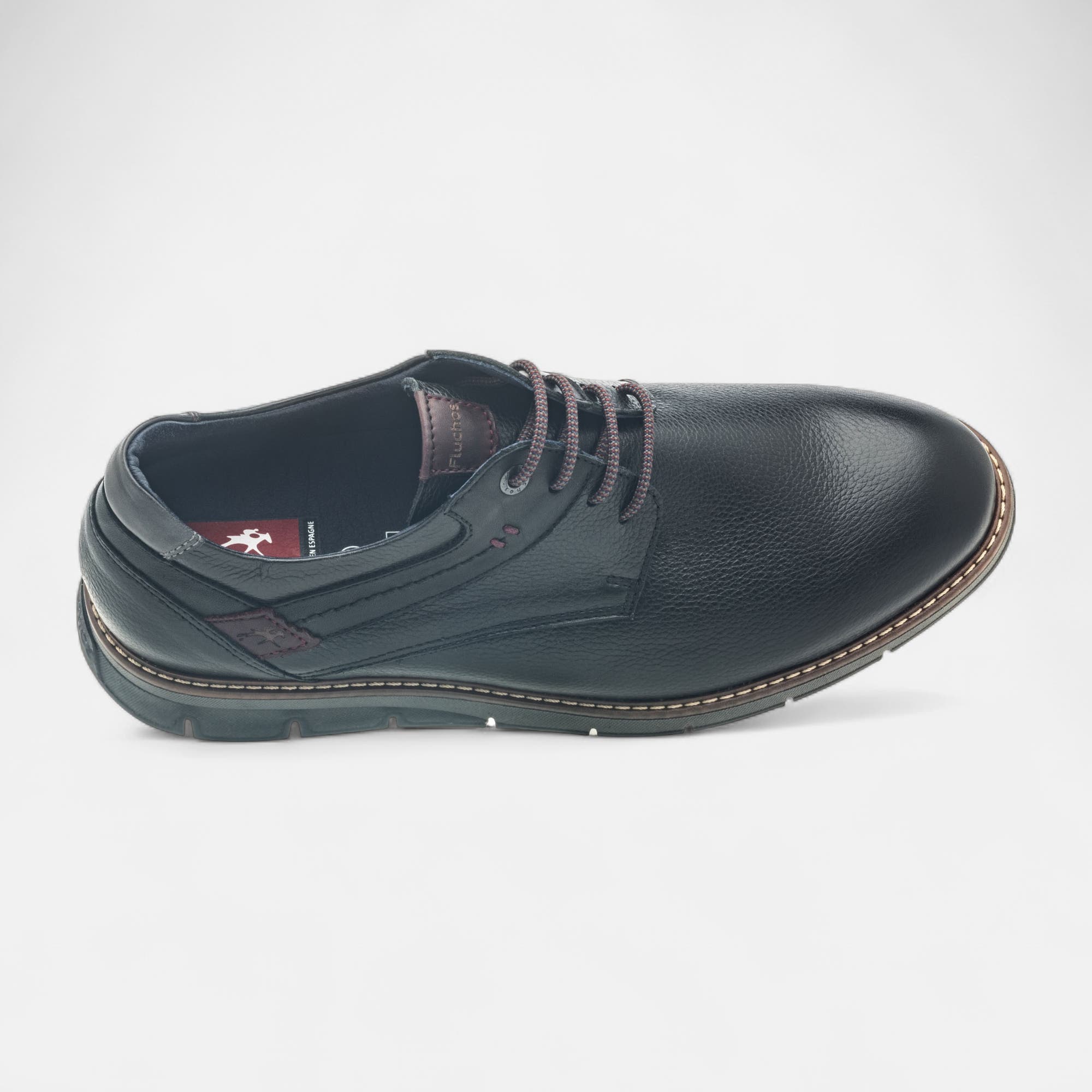Derbies pieds sensibles Homme en cuir noir