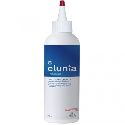 Clunia TrisDent, produto de higiene oral para cães, odor neutro.