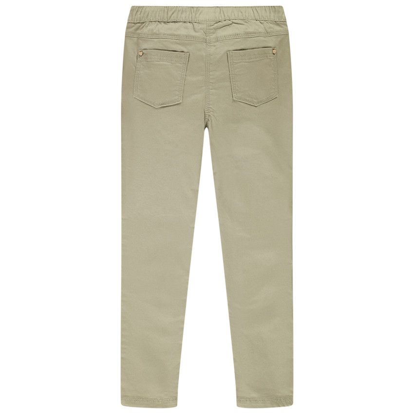 Jegging en twill stretch pour enfant fille - Vert