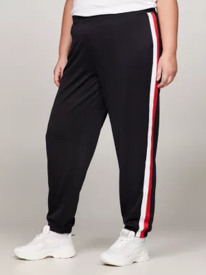 Calça de moletom Curve Sport Global Stripe com punhos