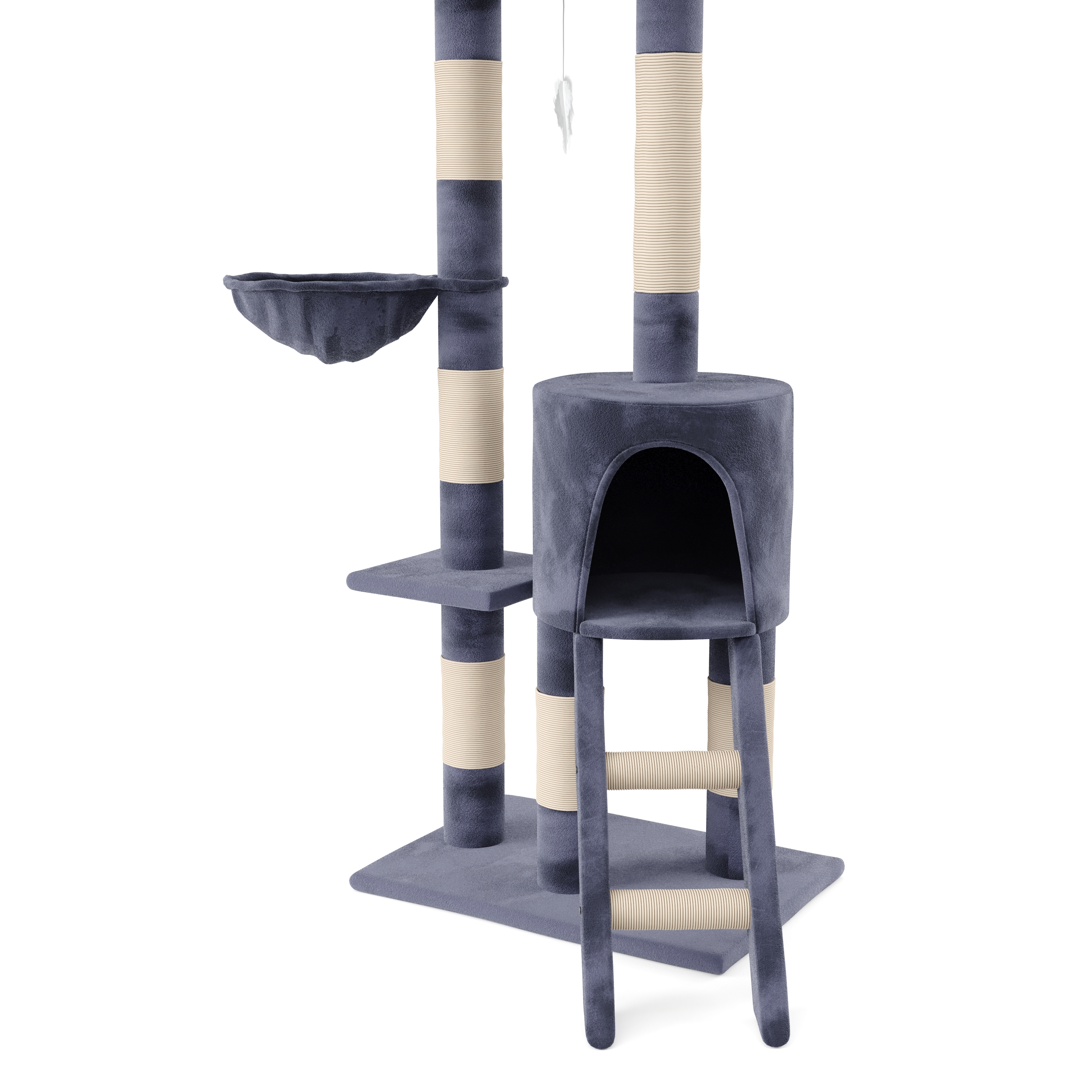 Katzenbaum SHEILA 138 cm grau
