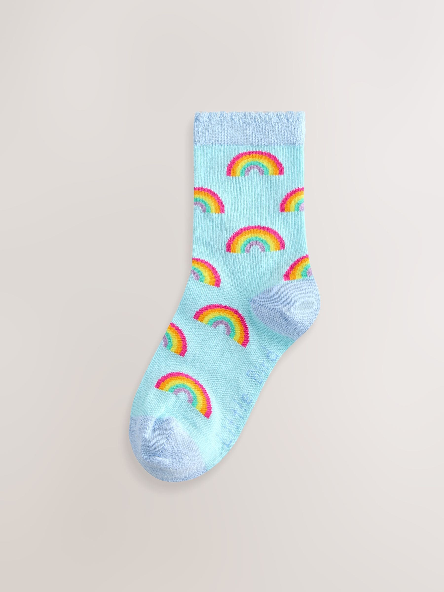 Little Bird by Jools Oliver set van 5 paar sokken met regenboogprint